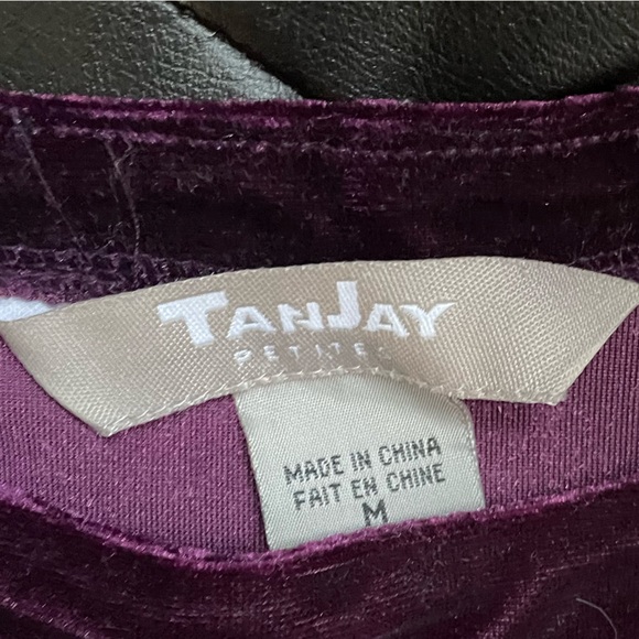 TanJay velour top - Picture 2 of 2